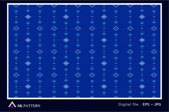 Knit Pattern Vector Embroidery Chevron for Holiday Creations