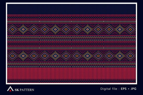 Knit Pattern Vector, Red Embroidery Review