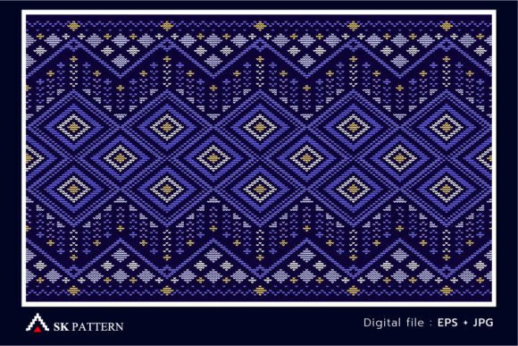 Knitted Ethnic Pattern Vector Embroidery Review