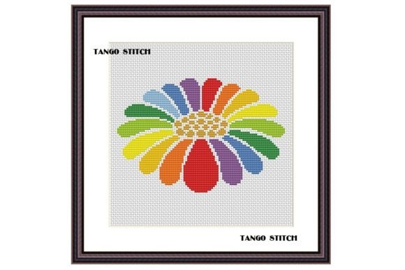 Rainbow Cross Stitch Flower Embroidery Review