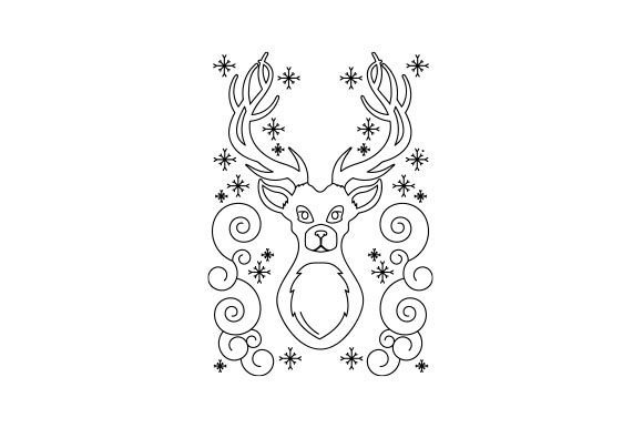 Reindeer Head - Embroidery Pattern Review