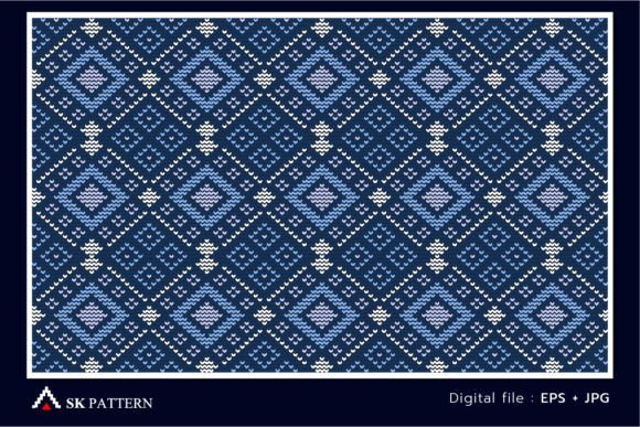 Rhombus Embroidery Diagonal Background Review