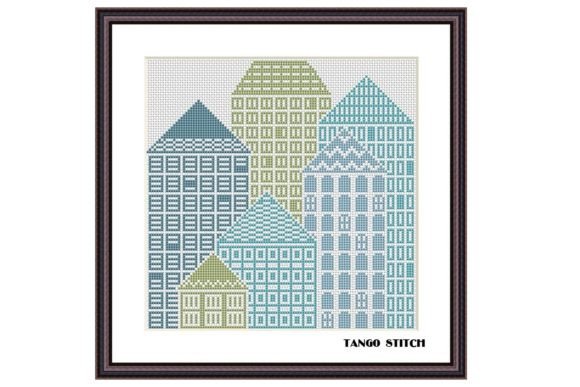 Skyscraper Houses Silhouette Embroidery Review