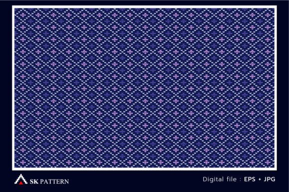 Square Knitted Pattern Embroidery Vector Review
